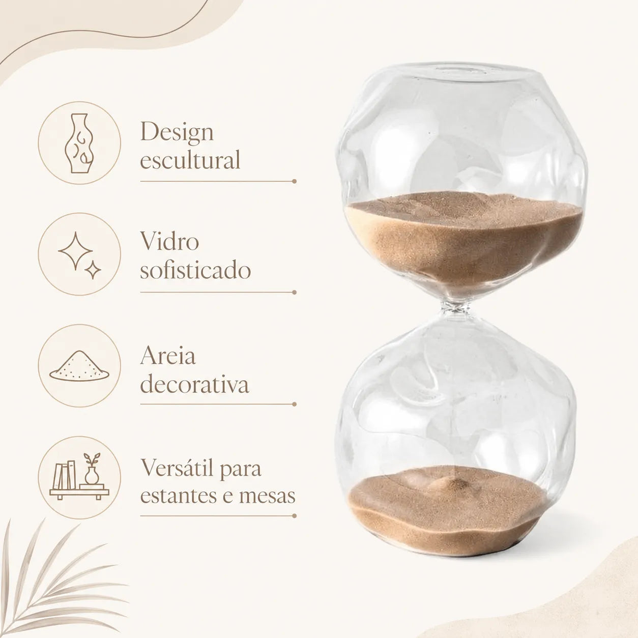 Ampulheta de Vidro 60 minutos Grécia