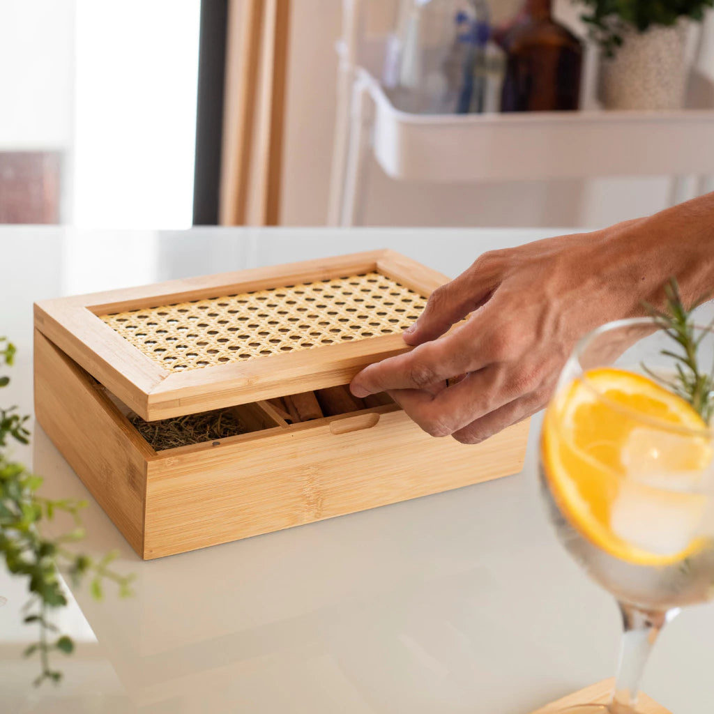 Caixa Multiuso Palhinha Indiana Essenza Natural