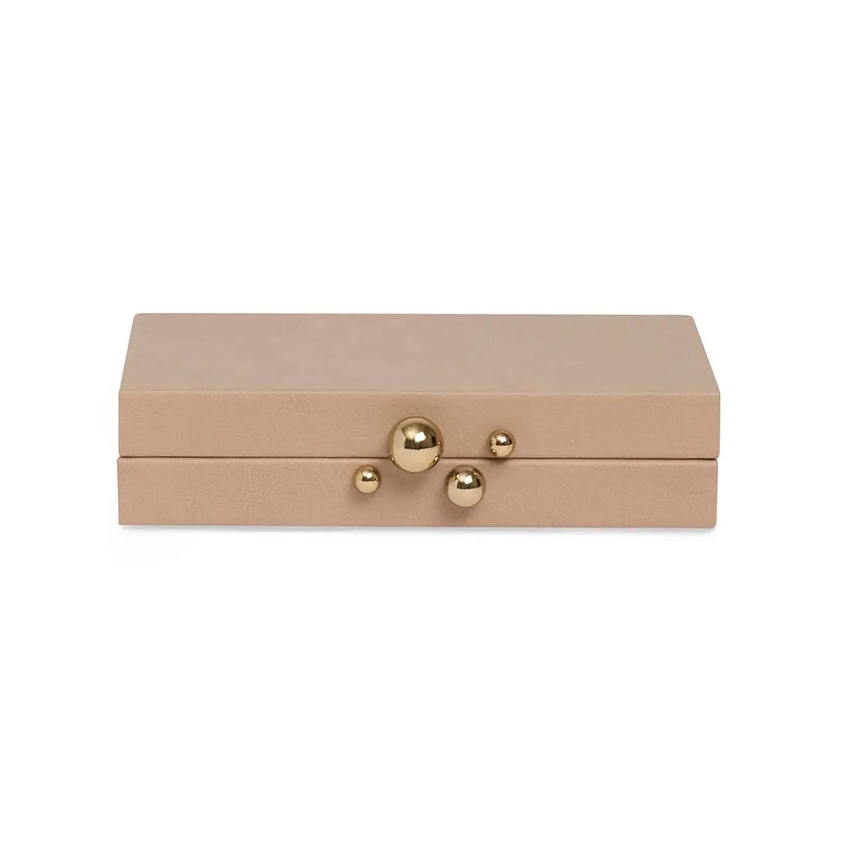 Caixa Decorativa com Detalhe Dourado Perola