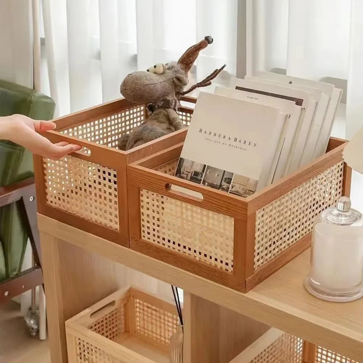 Caixa organizadora Palhinha Retrô