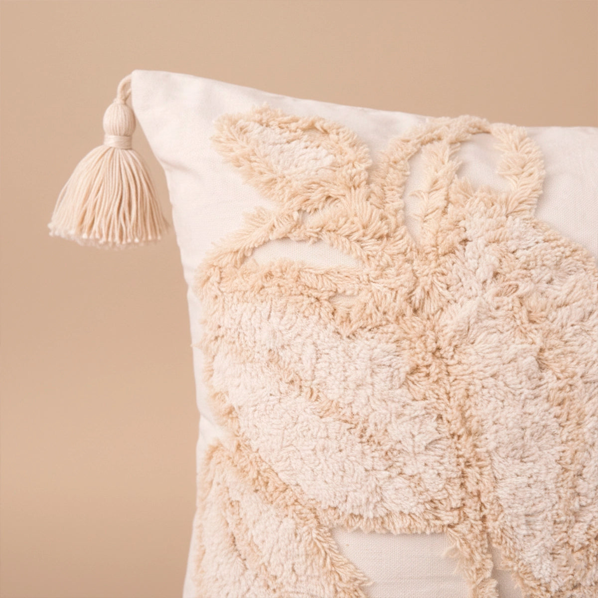 Capa de Almofada Bordada em Linho Boho Floriê