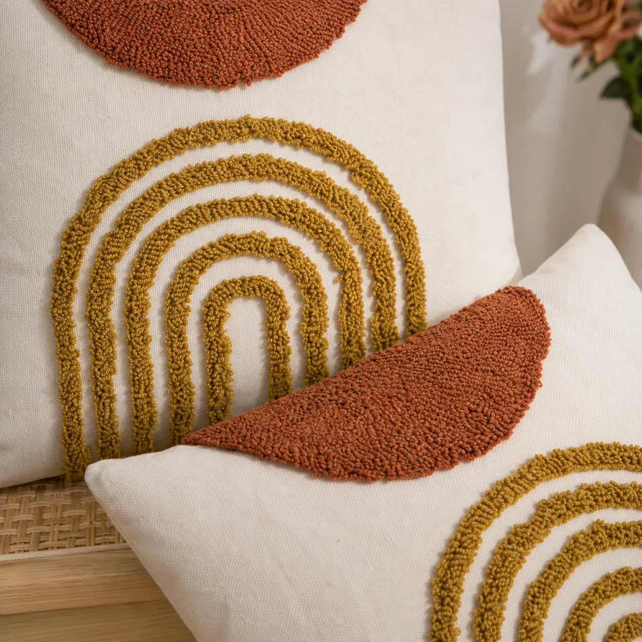 Capa de Almofada Boho Texturizada