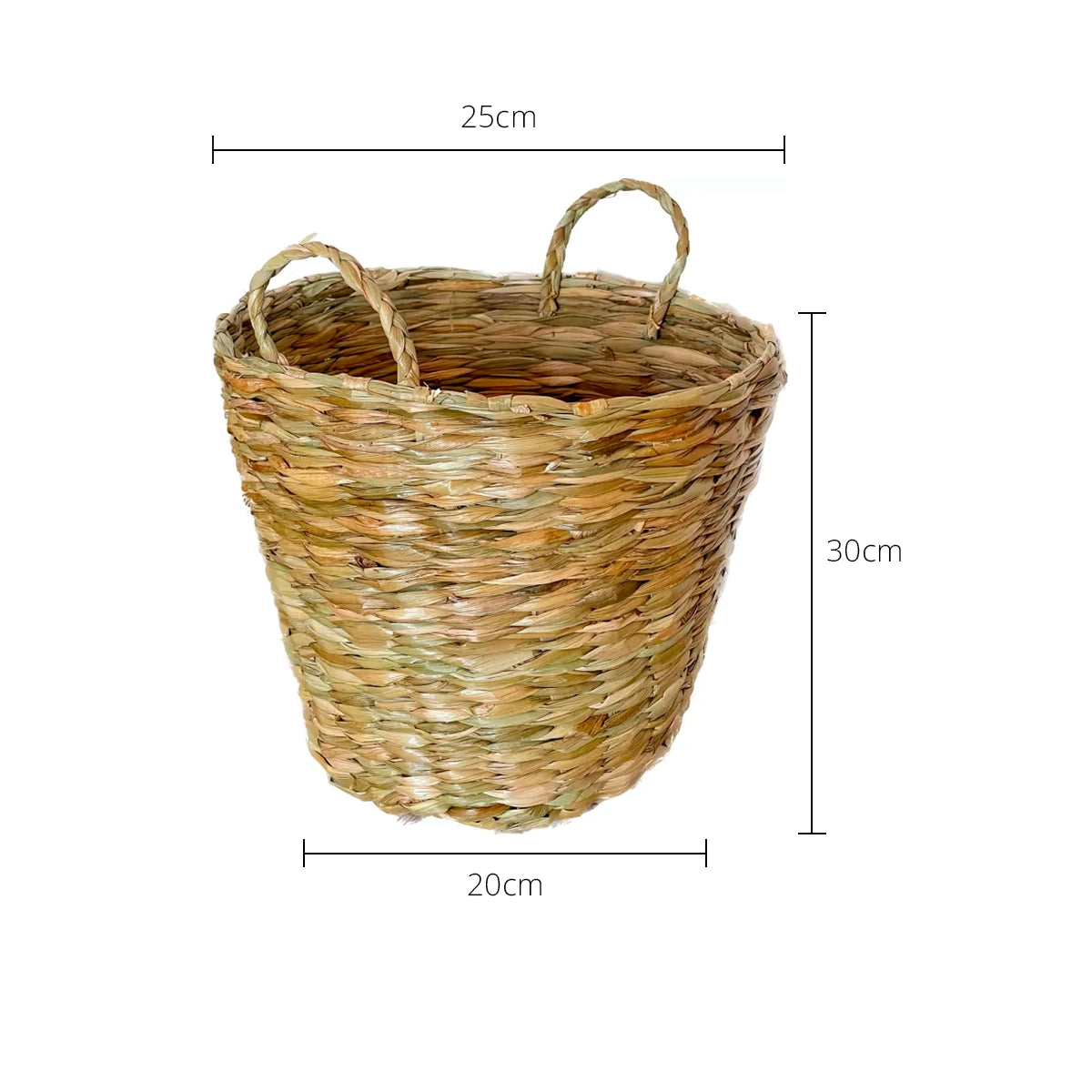 Cesto Organizador de Palha Natural com Alça