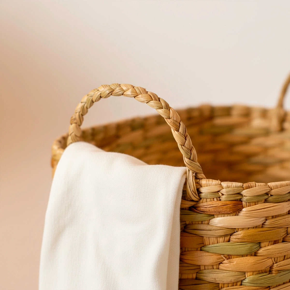 Cesto Organizador de Palha com Alça Horizonte