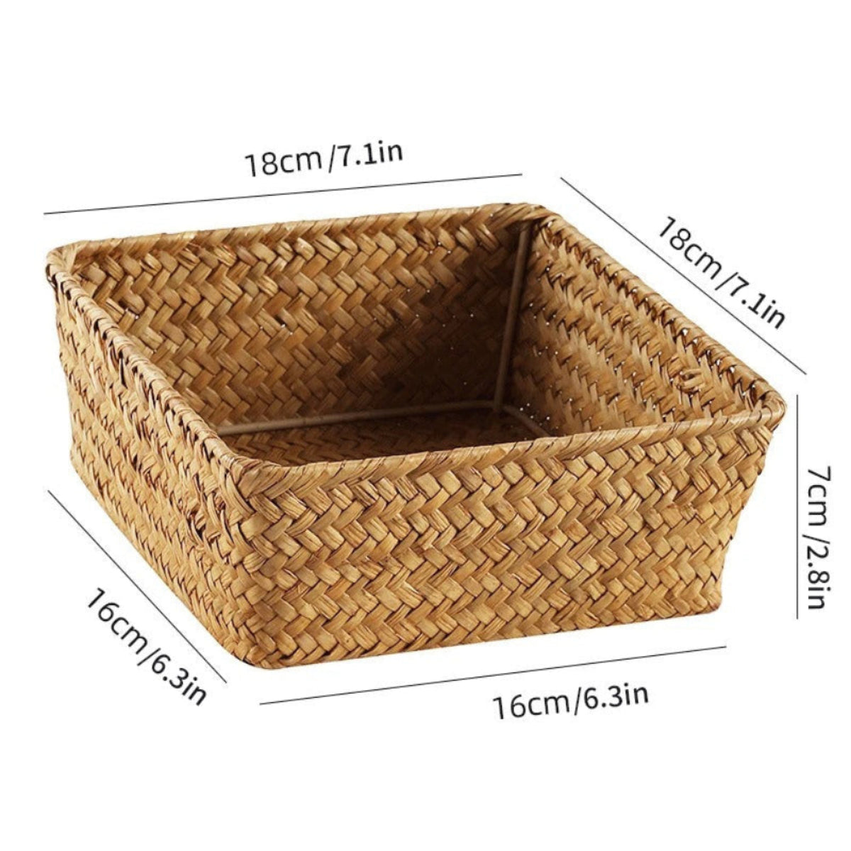 Cesto de Armazenamento Rattan Organize