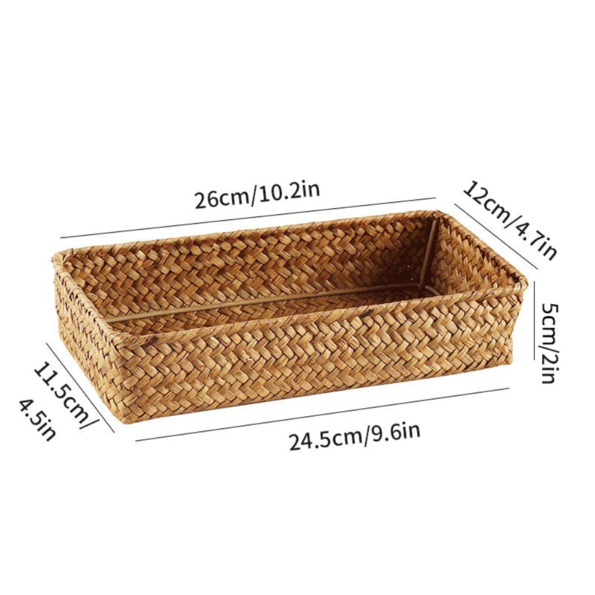 Cesto de Armazenamento Rattan Organize