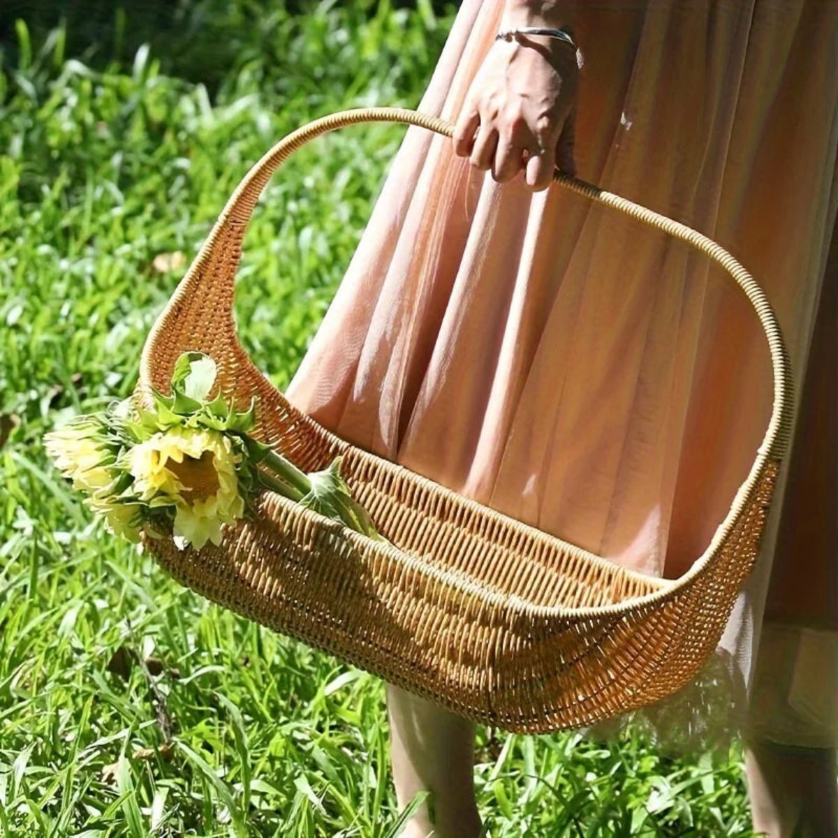 Cesto de Armazenamento Rattan Pomar