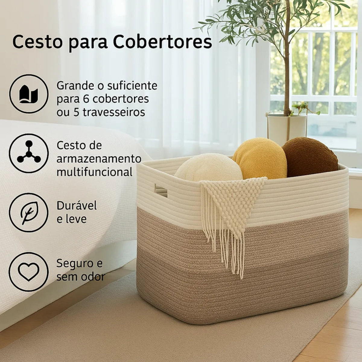 Cesto de Armazenamento Soft