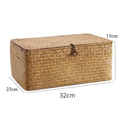 Cesto de Armazenamento Vime Feito à mão