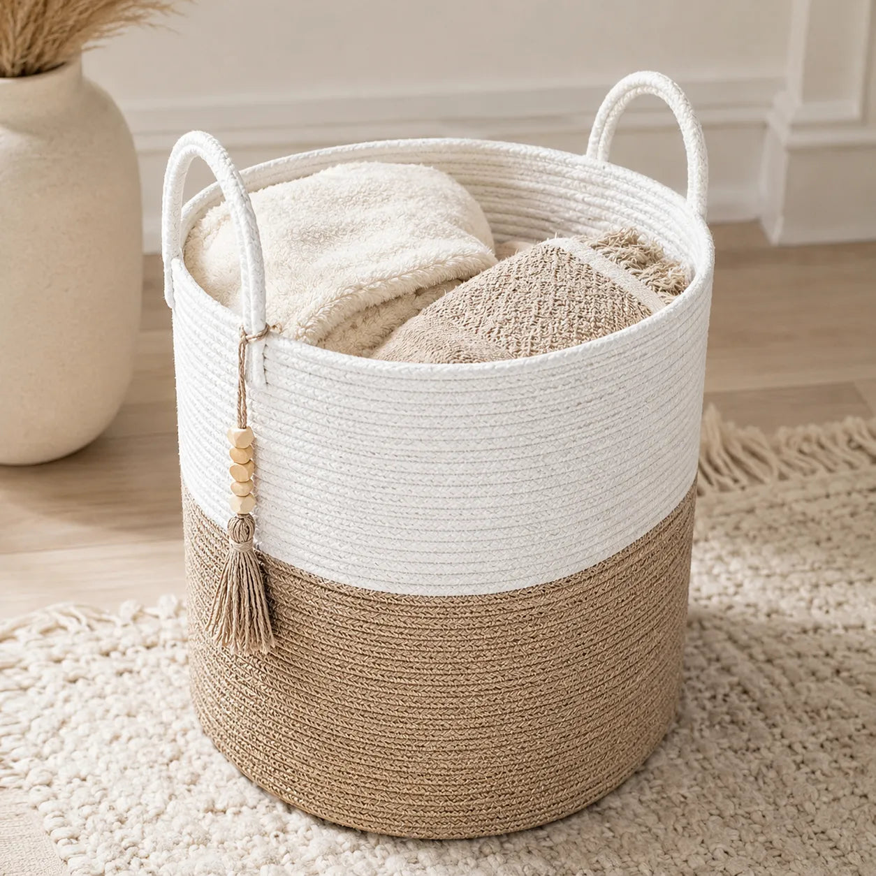 Cesto Organizador Urban para Mantas e Roupas