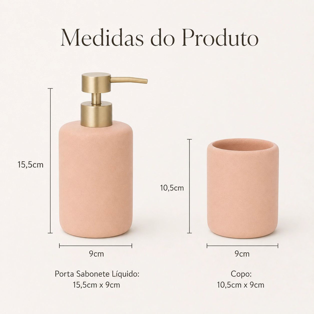 Conjunto para Banheiro 2 Peças Soleil