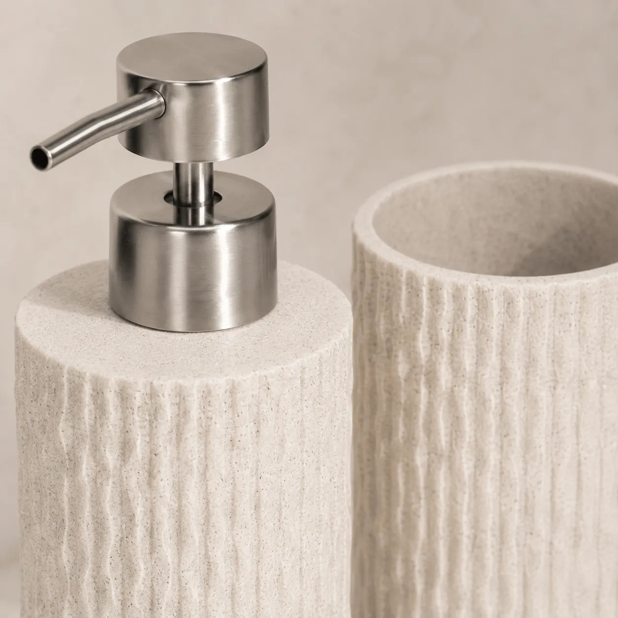 Conjunto para banheiro 2 peças Texturizado Santorini