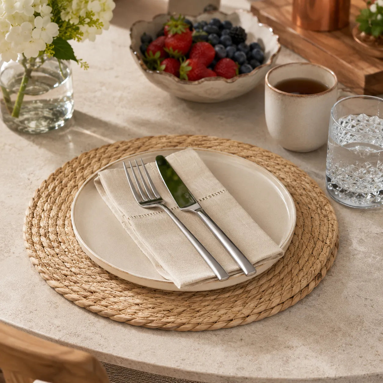 Jogo Americano Rattan Natur - 6pçs