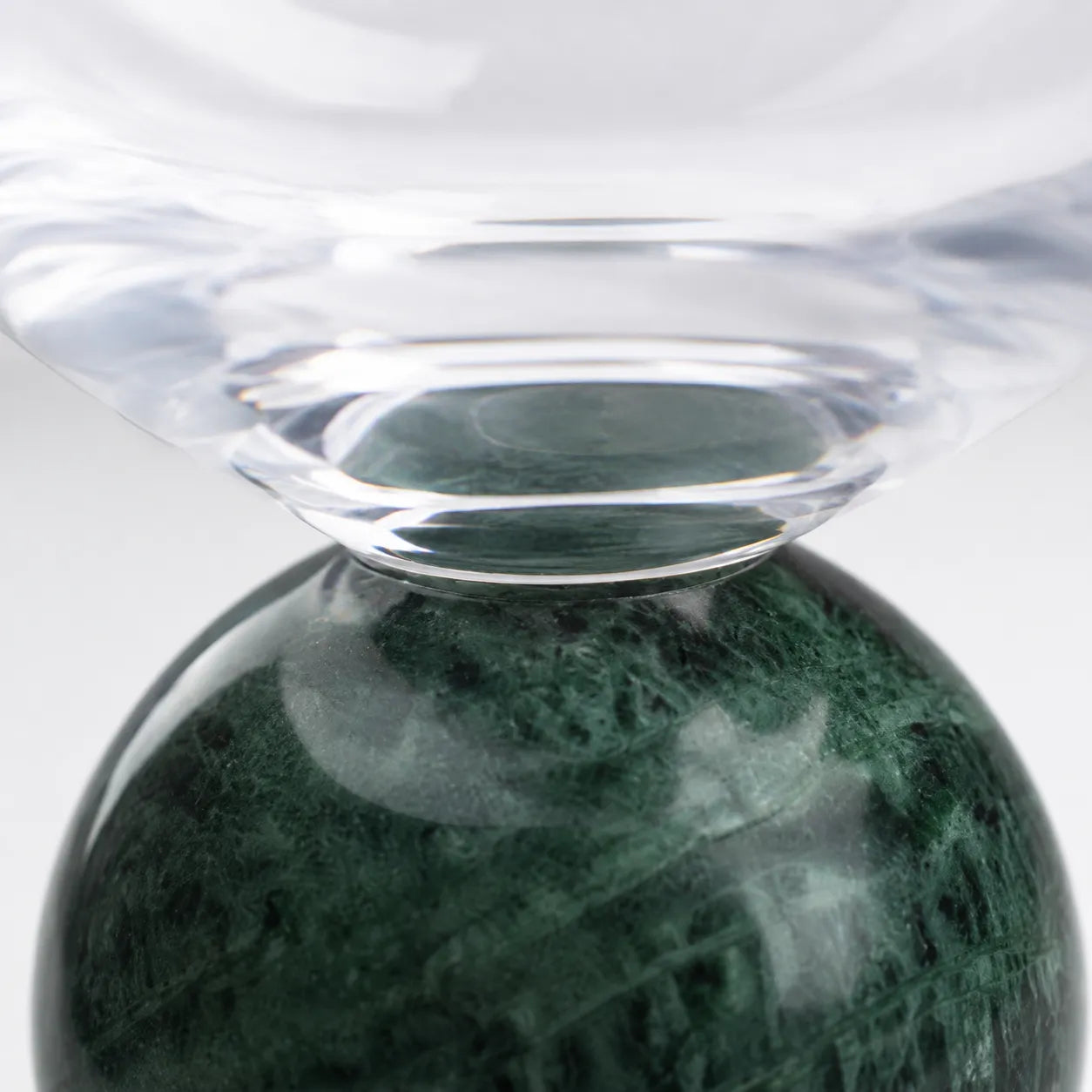 Jogo de Taças para Gin em Cristal e Mármore Verde - 640ml