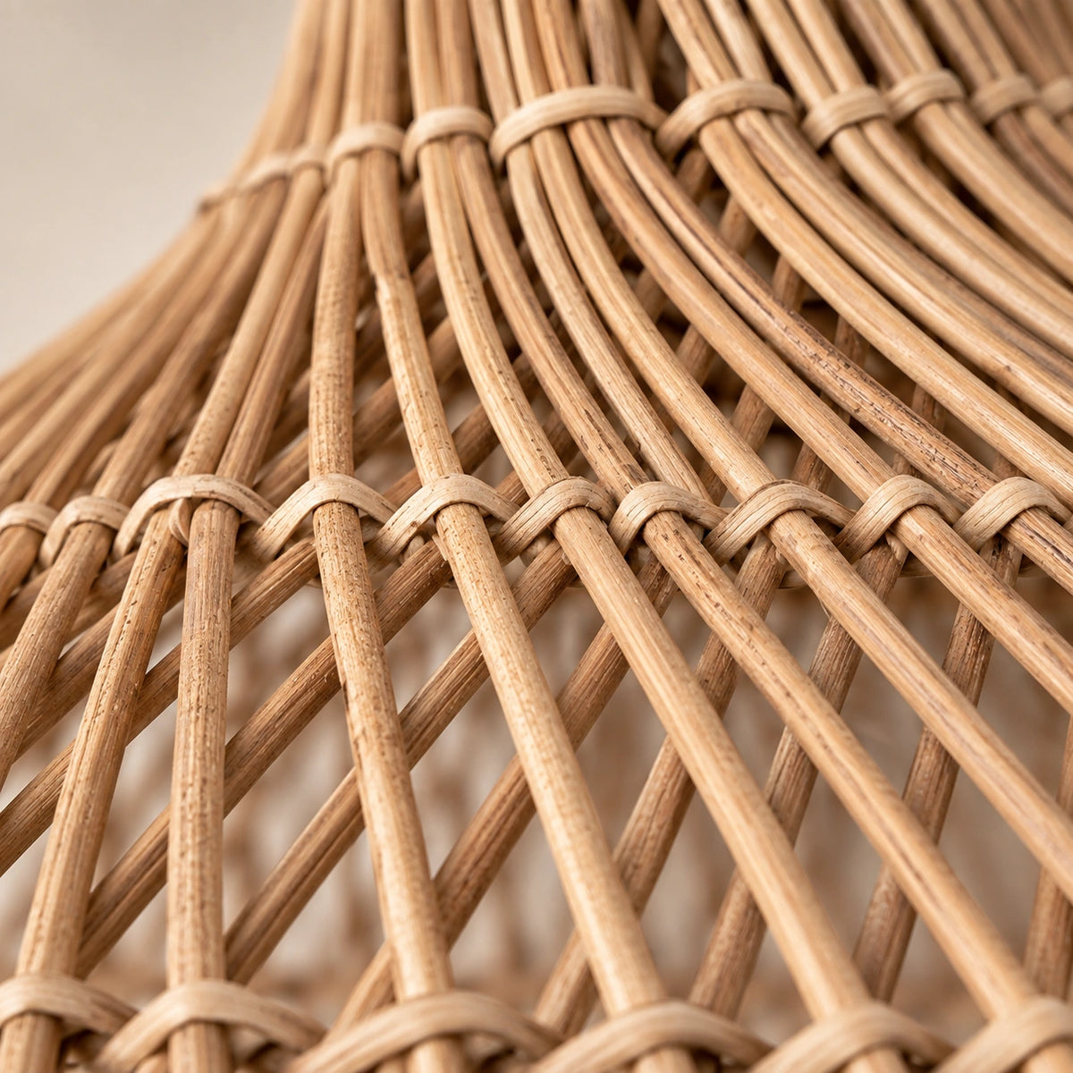 Kit 2x Luminárias Pendente  de Rattan Gaia