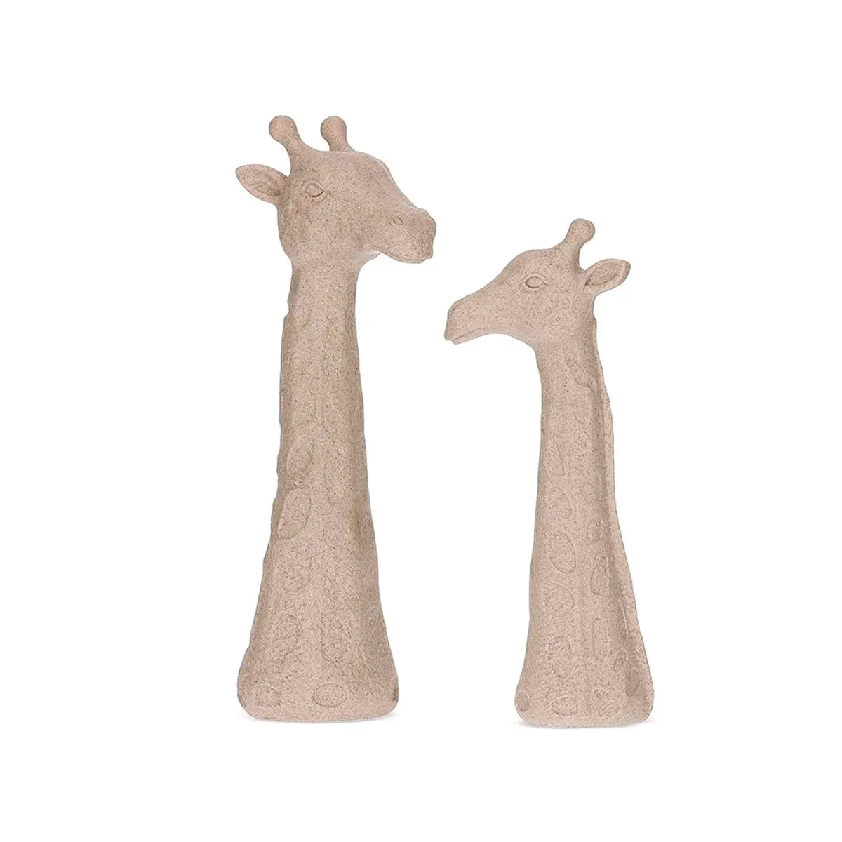 Kit 2 Esculturas Girafas Savana