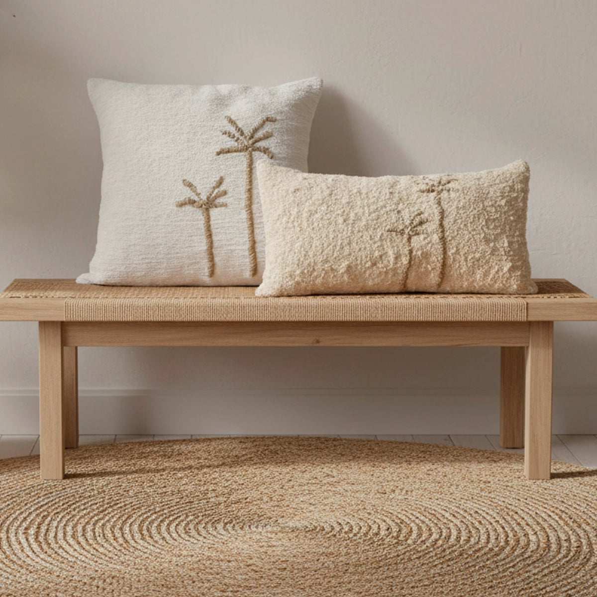 Kit 2x Capas de Almofada Coqueiro