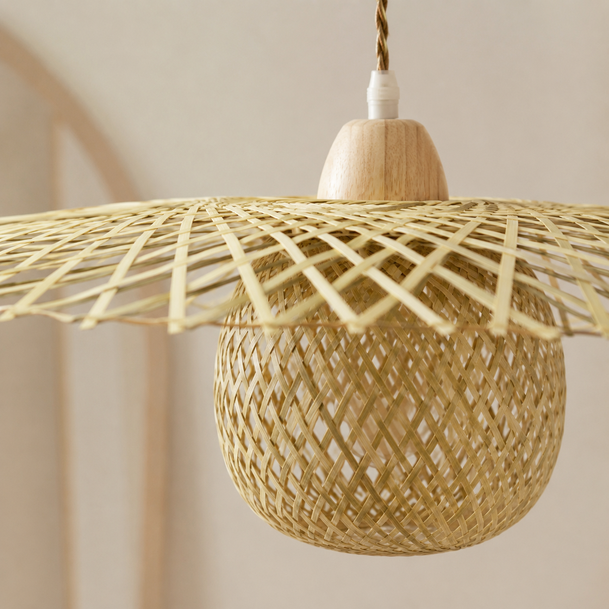 Luminária Pendente de Bambu Solari