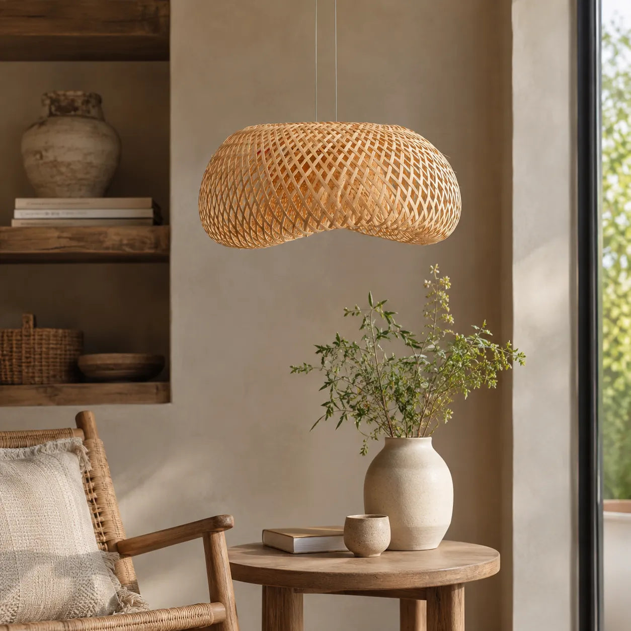 Luminária Pendente de Bambu Sora