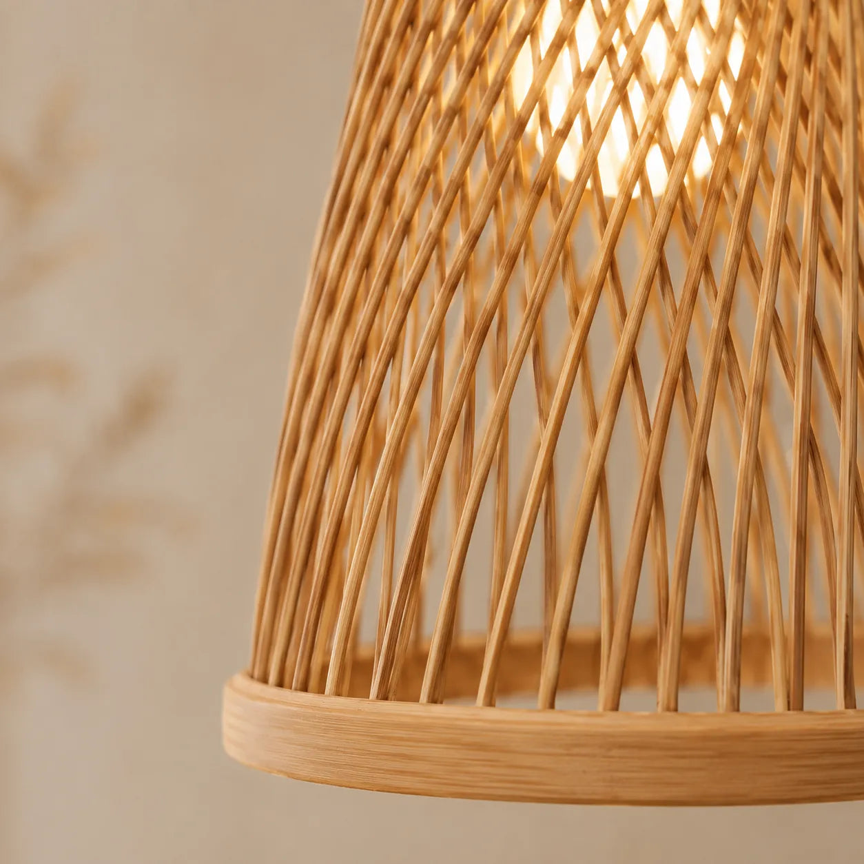 Luminária Pendente de Bambu Suna