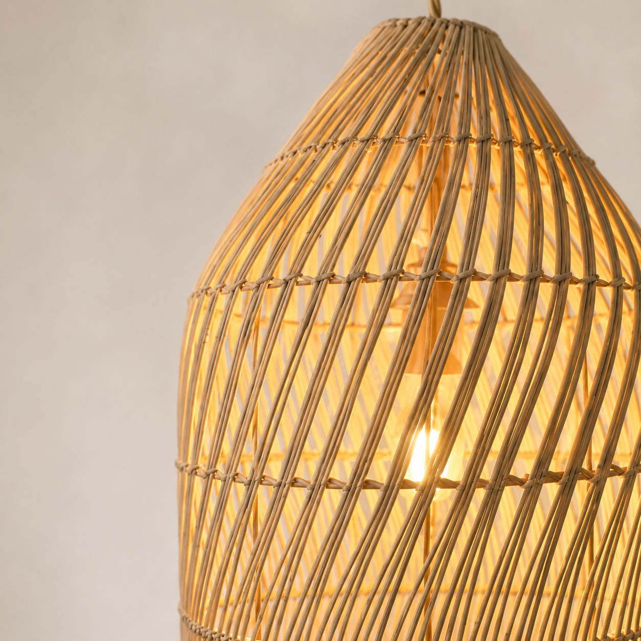Luminária Pendente de Bambu Surya