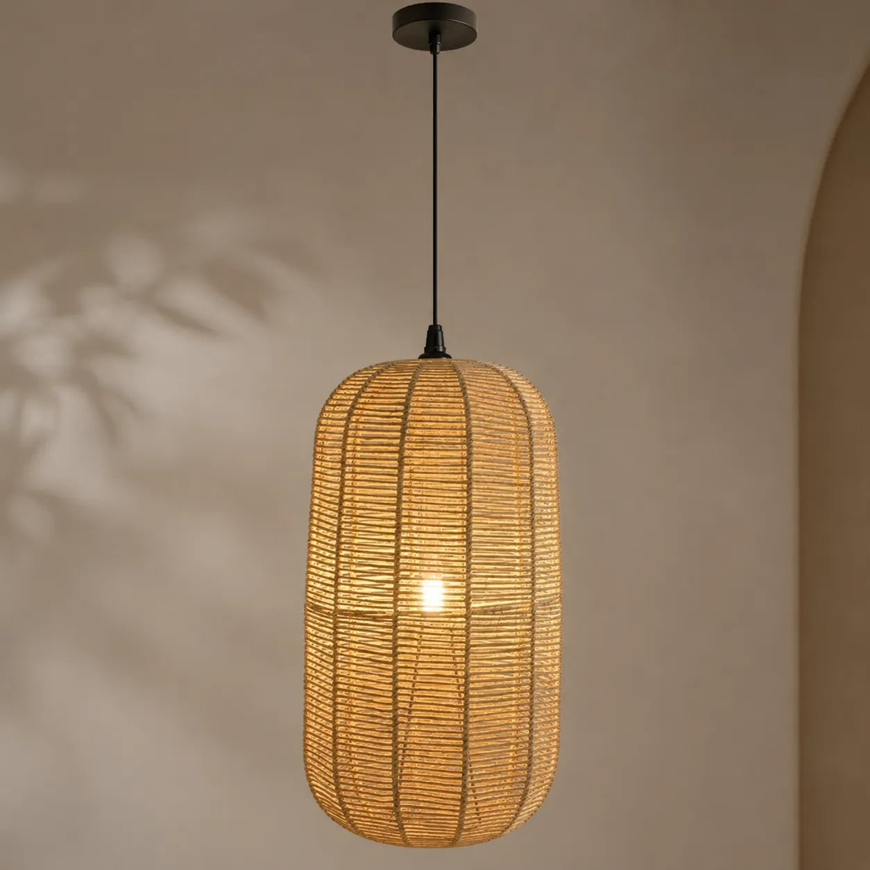 Luminária Pendente de Palha Huayna