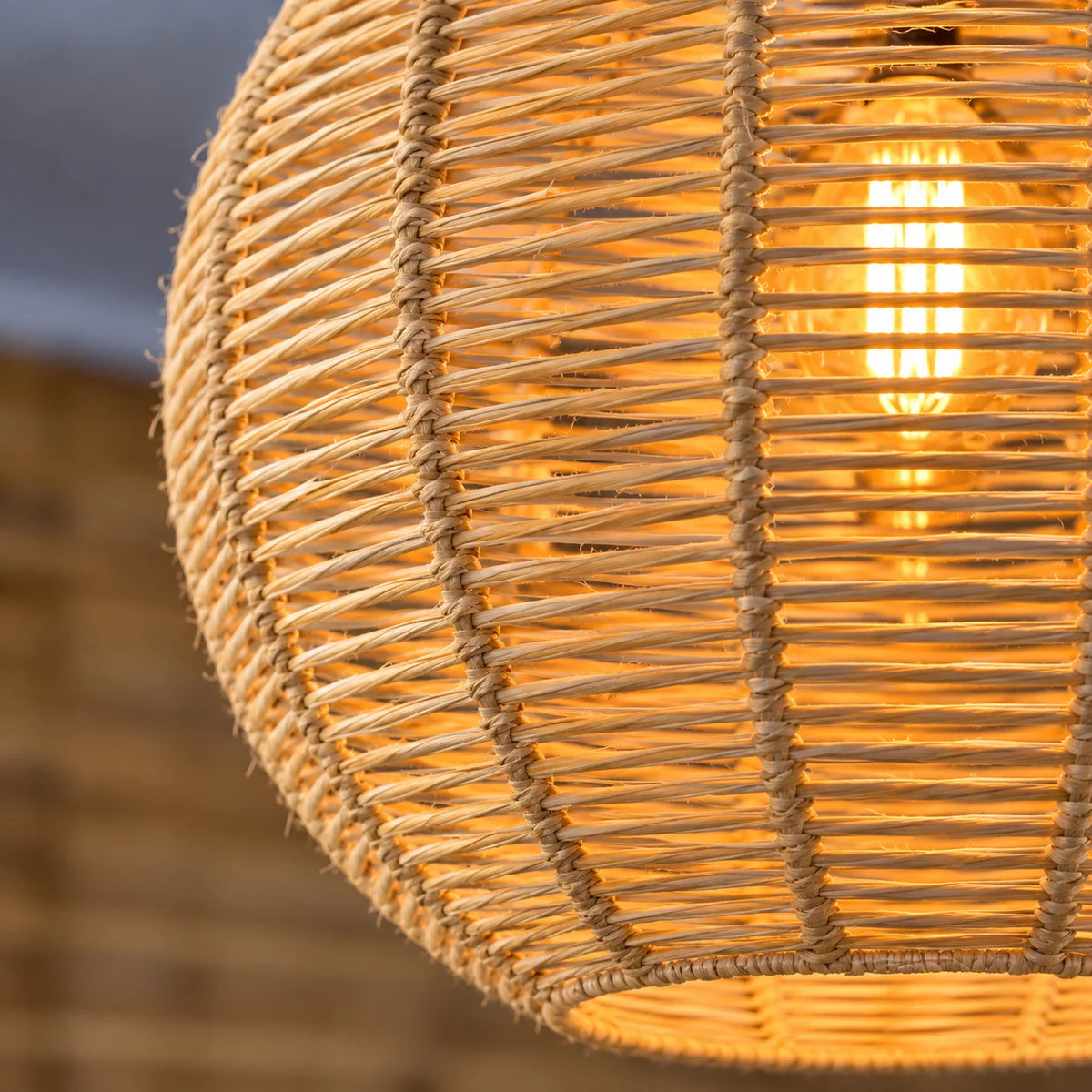 Luminária Pendente de Palha Nawi