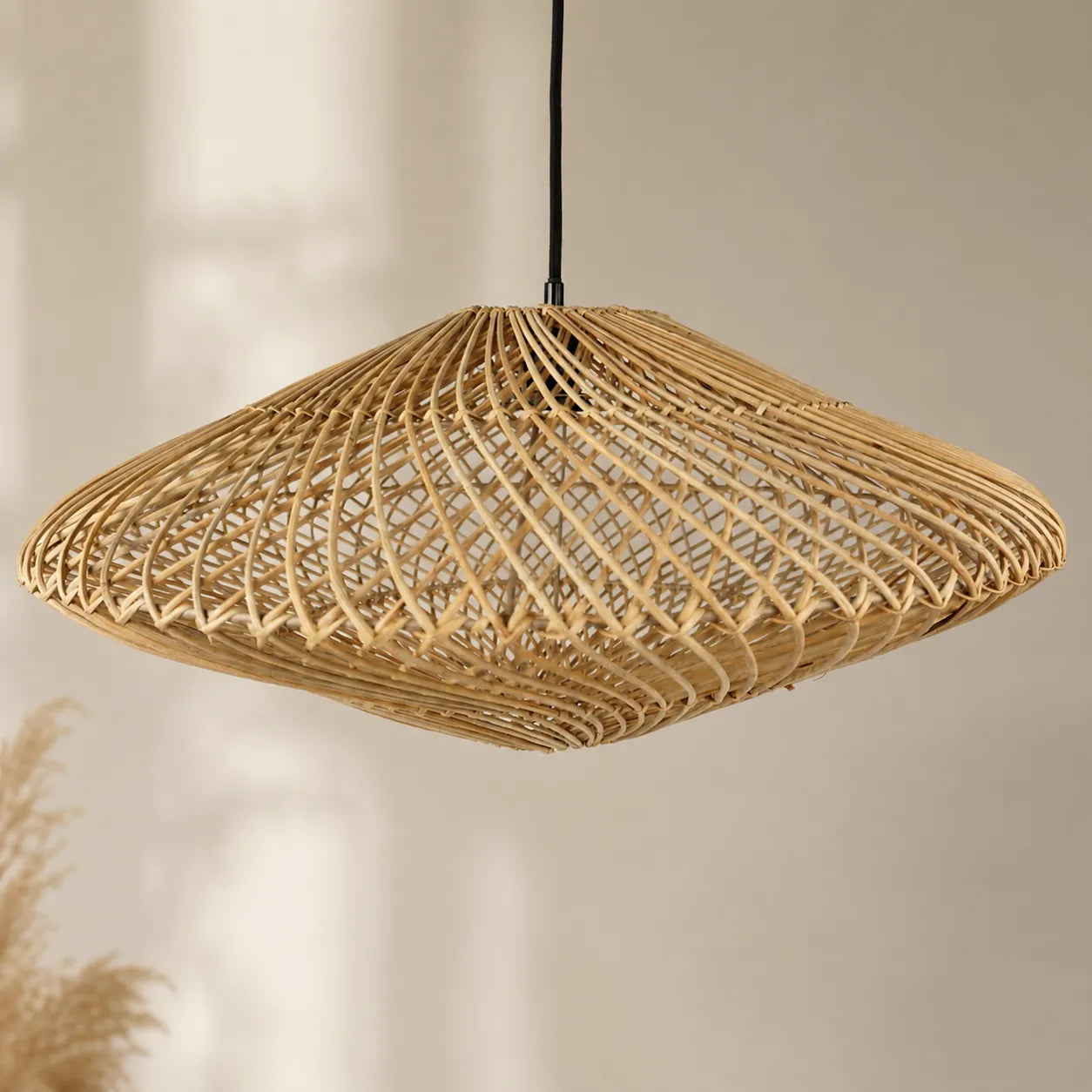 Kit 2 Luminárias Pendente em Rattan Alba 60cm