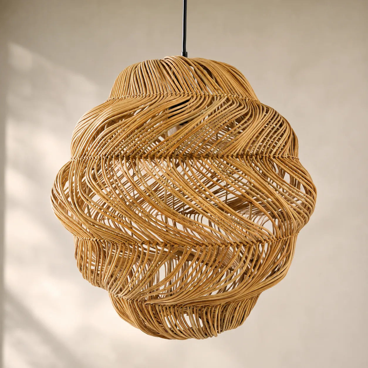 Kit 2 Luminárias Pendente em Rattan Kyoto