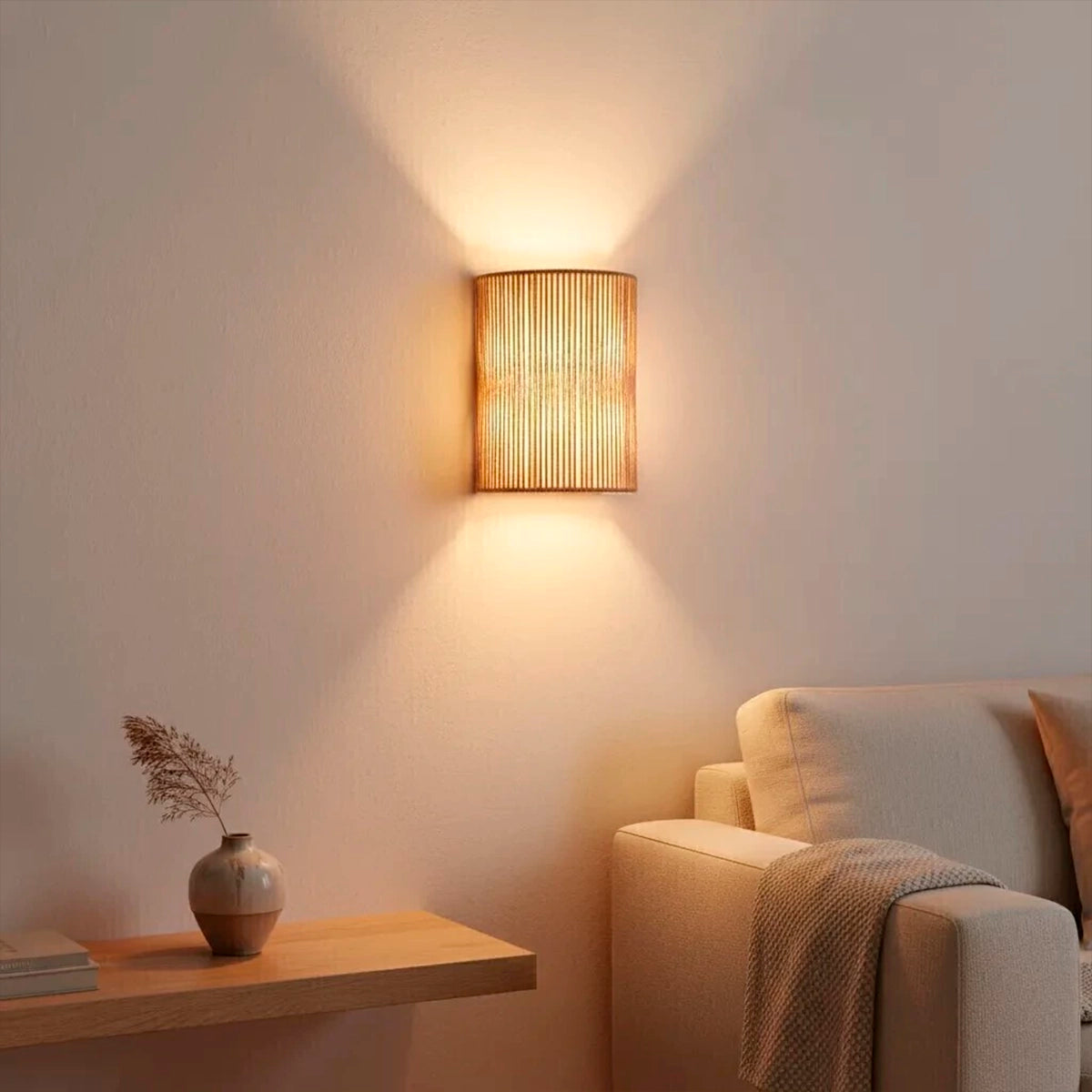 Luminária Arandela de Palha Brisa