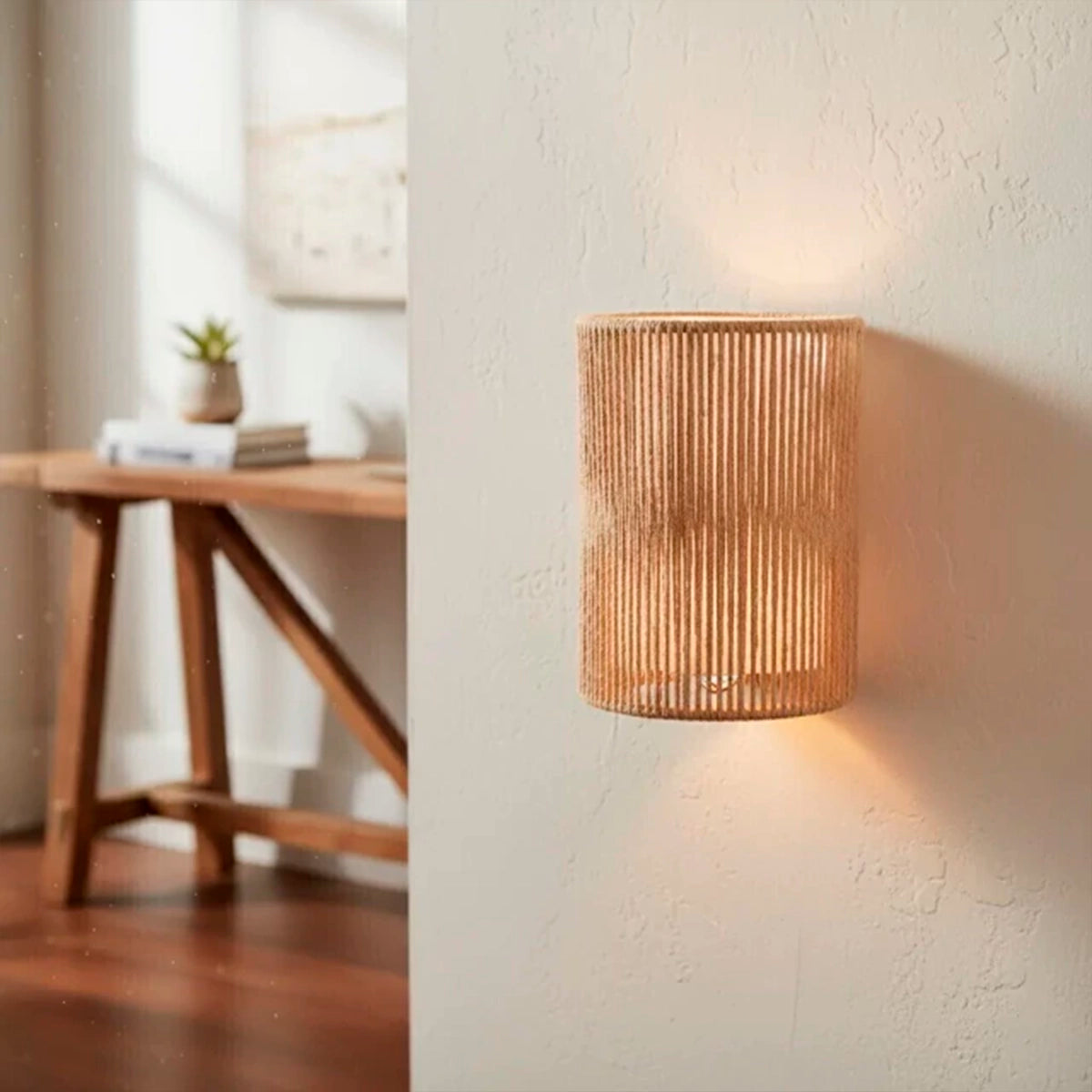 Luminária Arandela de Palha Brisa