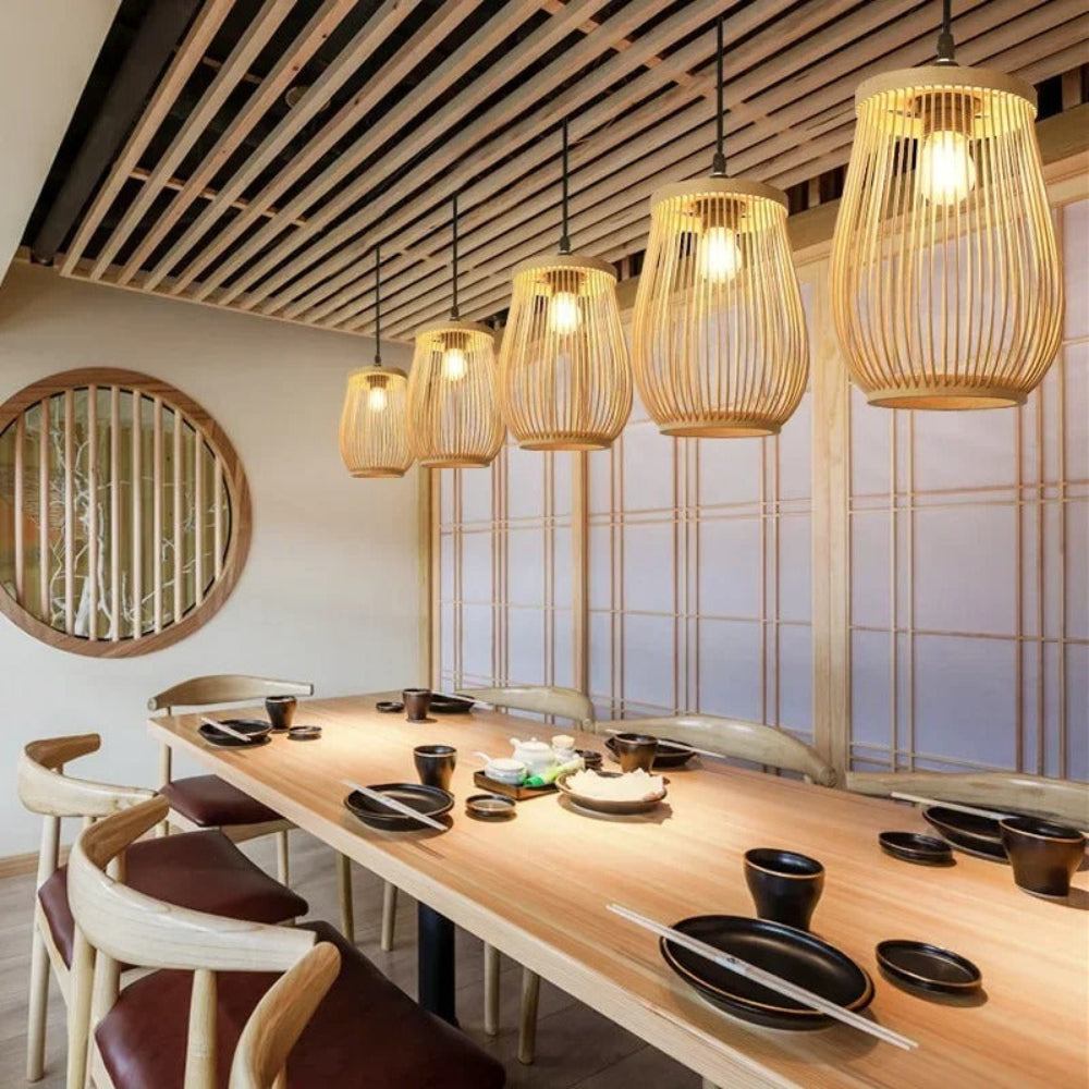 Luminária Pendente Bambu Horizon