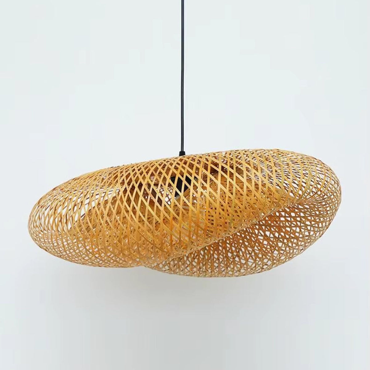 Luminária Pendente Bambu Rattan Honolulu