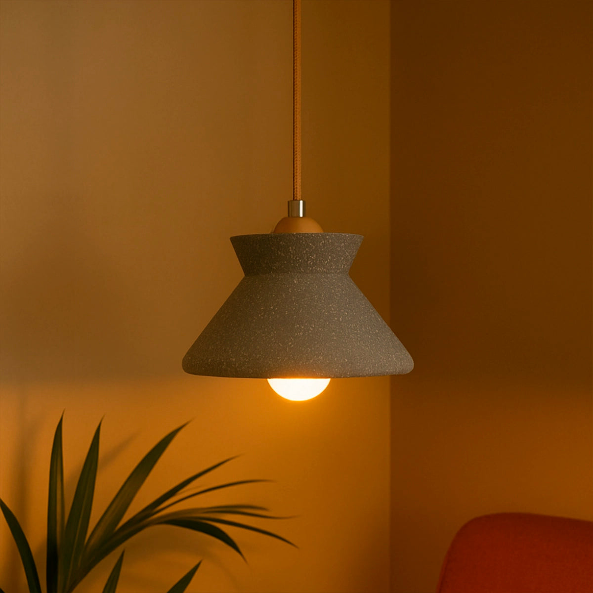 Kit 3 luminárias Pendente Granito Nord