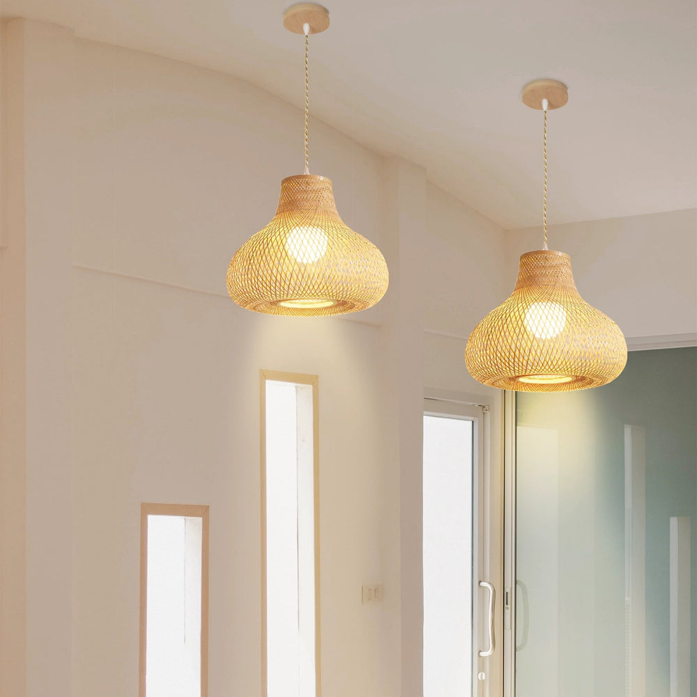 Luminária Pendente de Bambu Oani