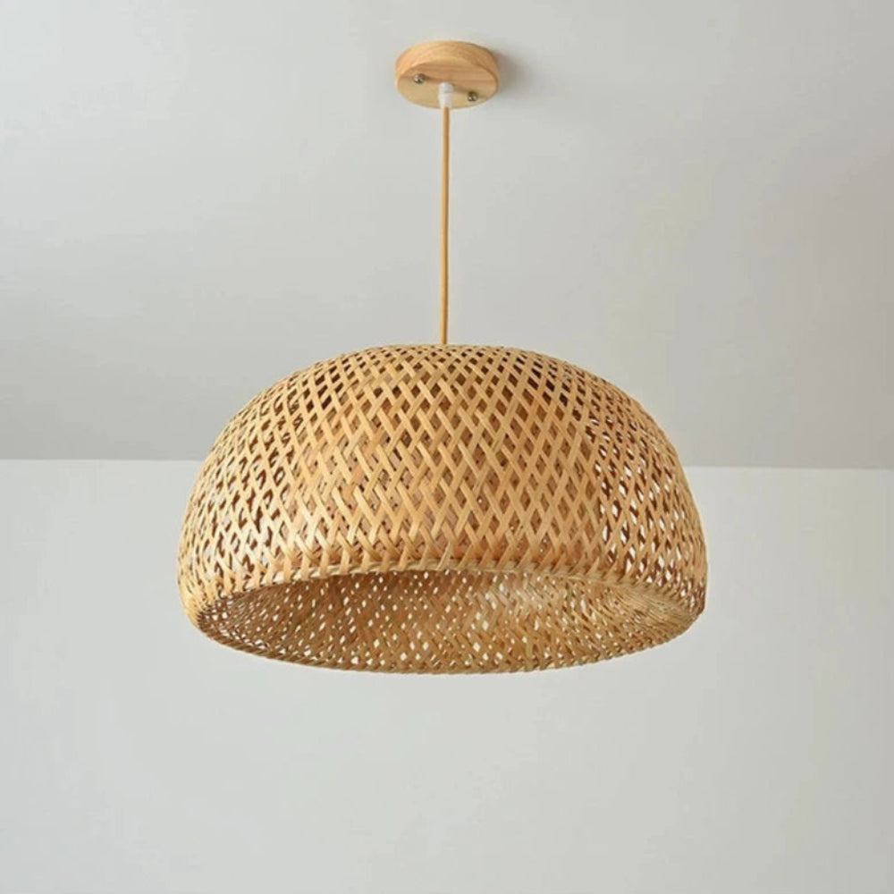 Luminária Pendente de Bambu Rattan Loom