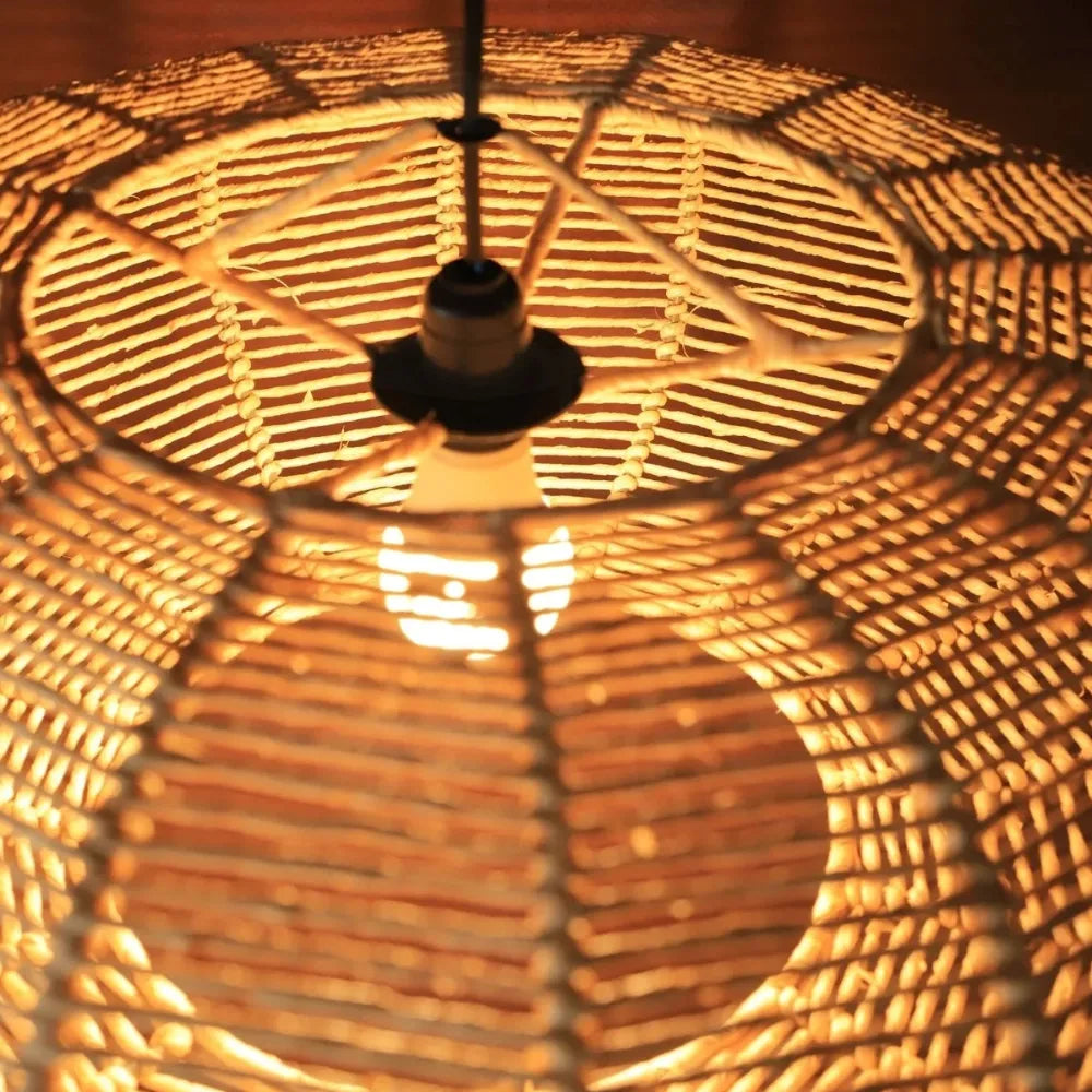 Kit 3 Luminárias Pendentes de Palha Aruana