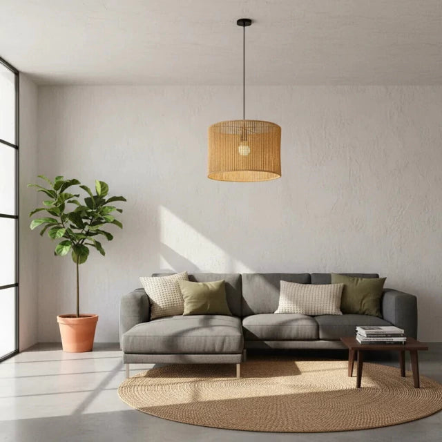 Luminária Pendente de Palha Ayni