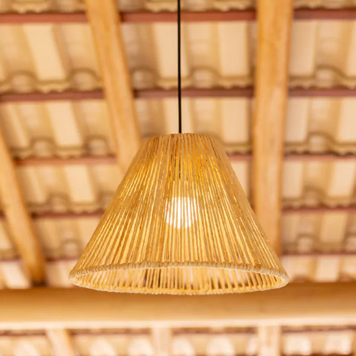 Luminária Pendente de Palha Tupay
