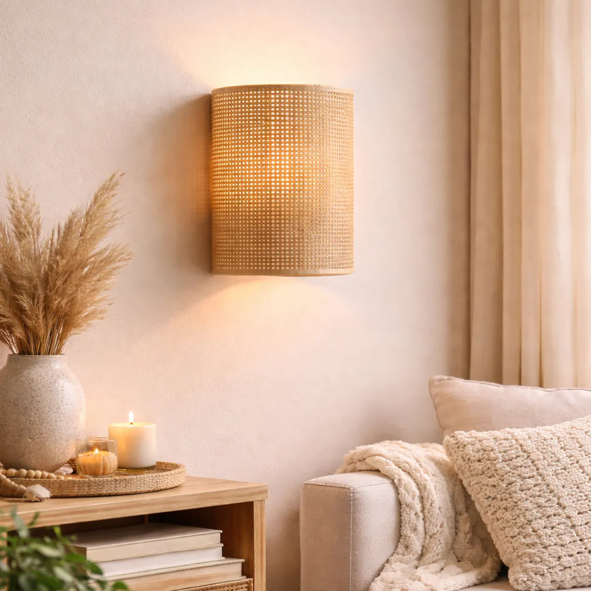 Luminária de Parede Arandela Rattan Brisa