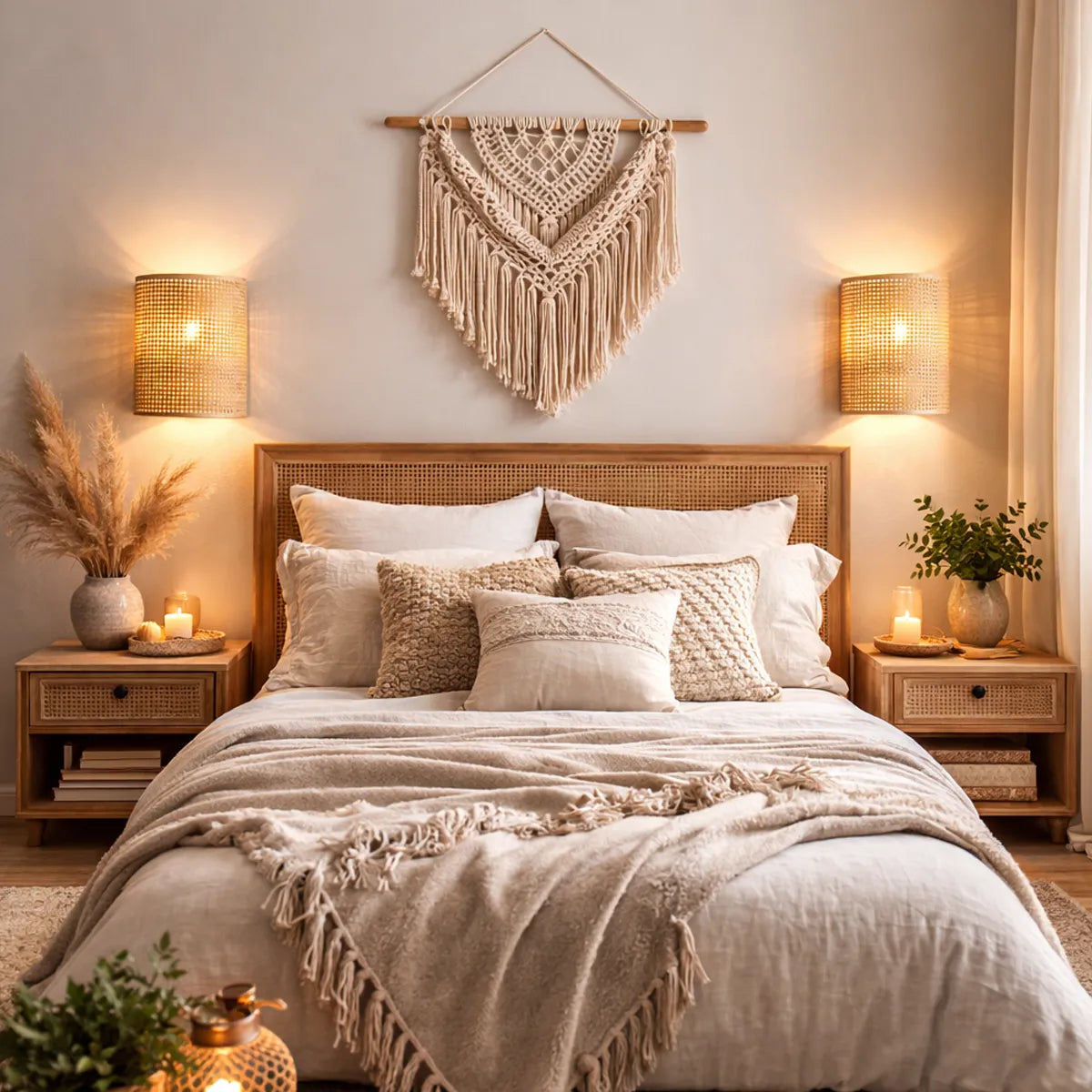 Luminária de Parede Arandela Rattan Brisa