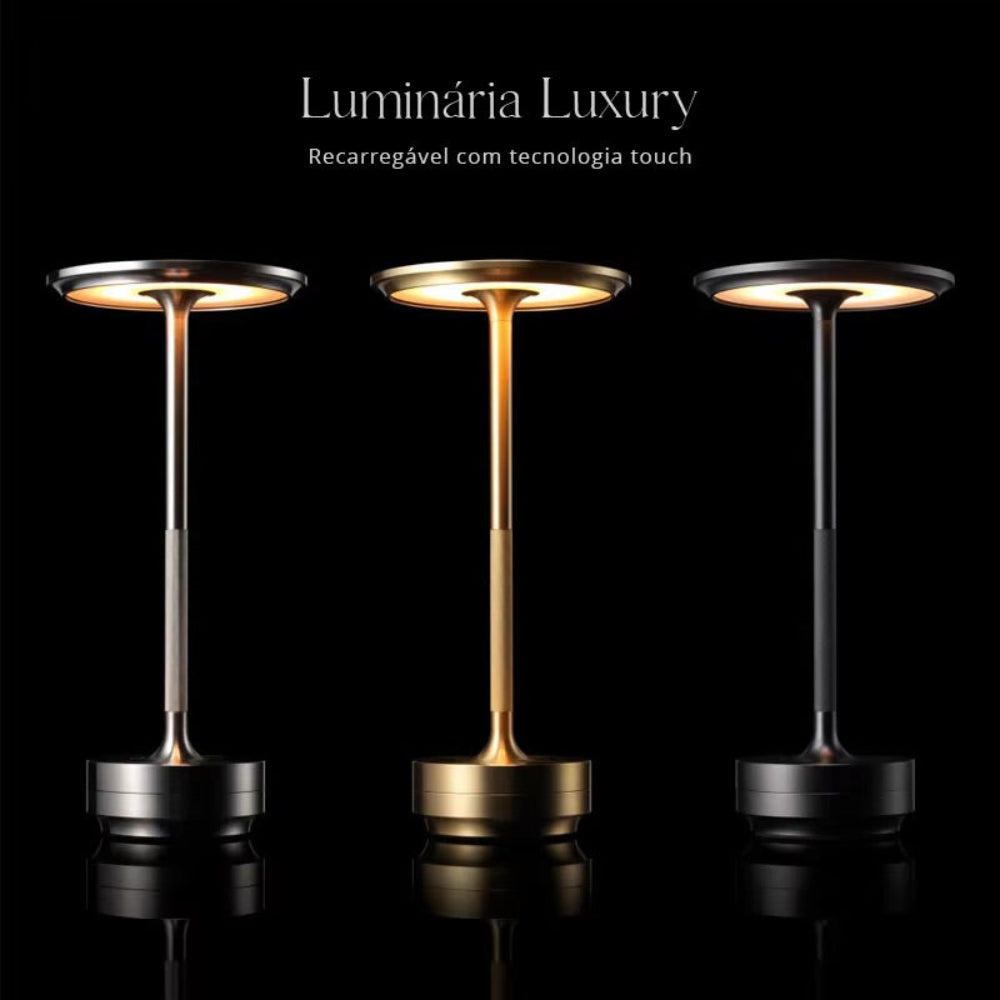 Luminária de Mesa LED Sem Fio Metal Ligths Copenhagen