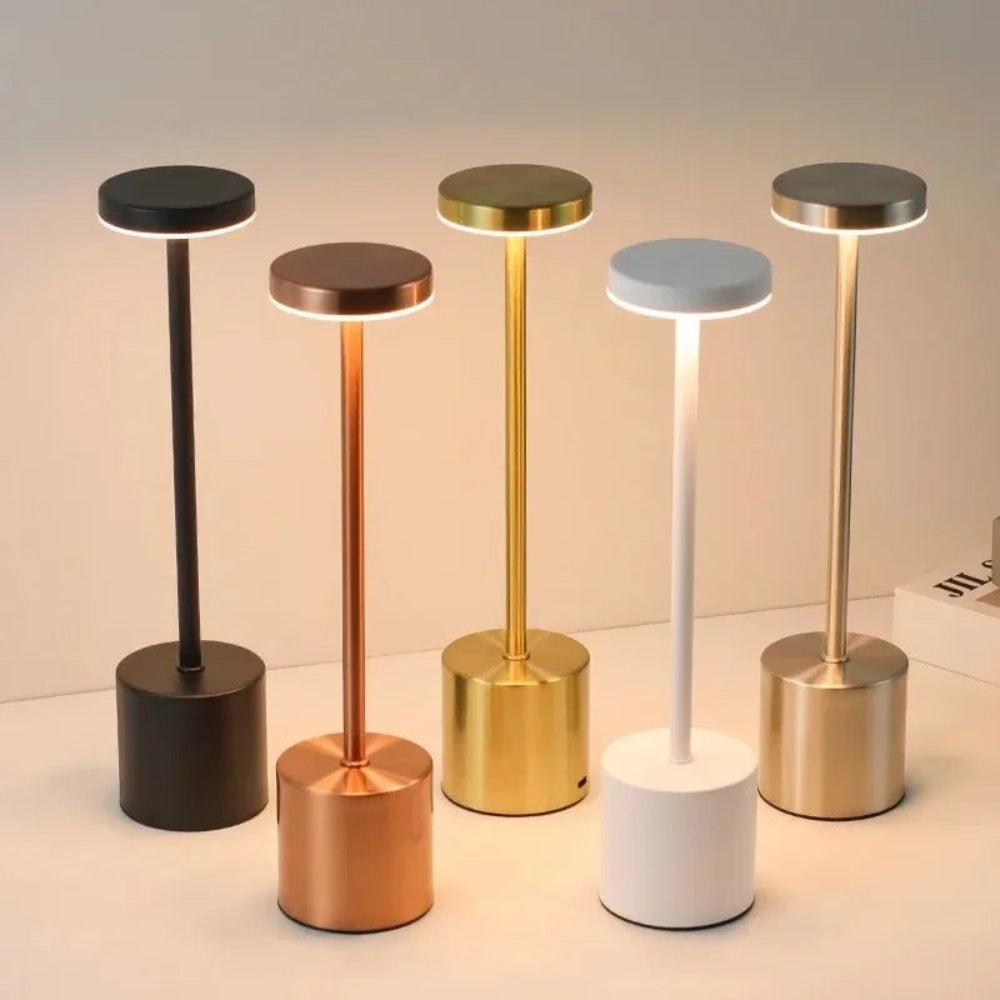 Luminária de Mesa LED Sem Fio Metal Lume