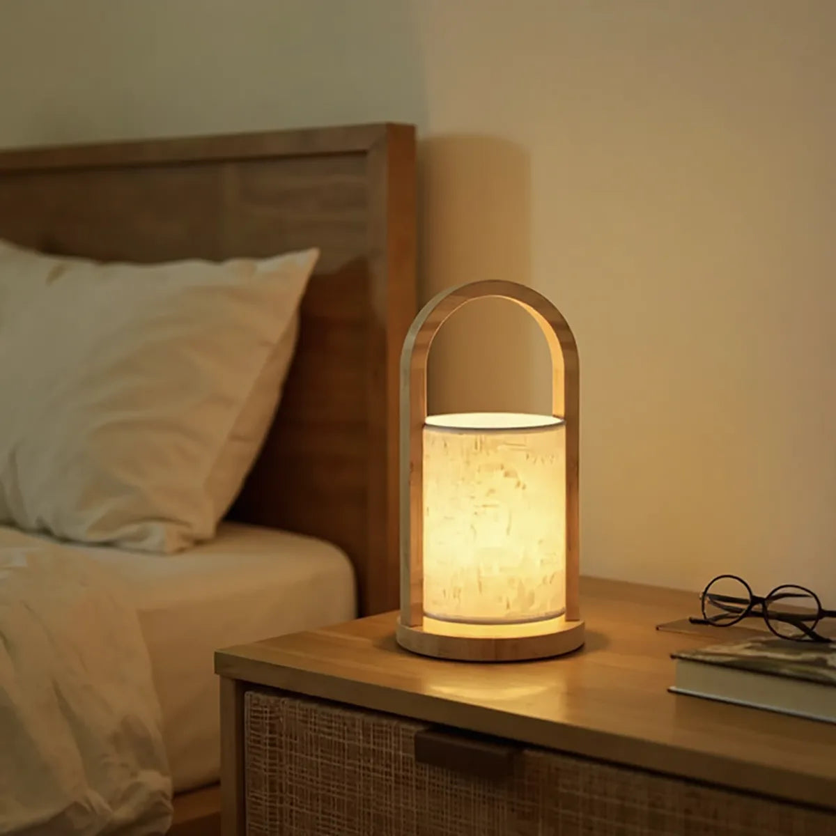 Luminária de Mesa de Bambu Lysa