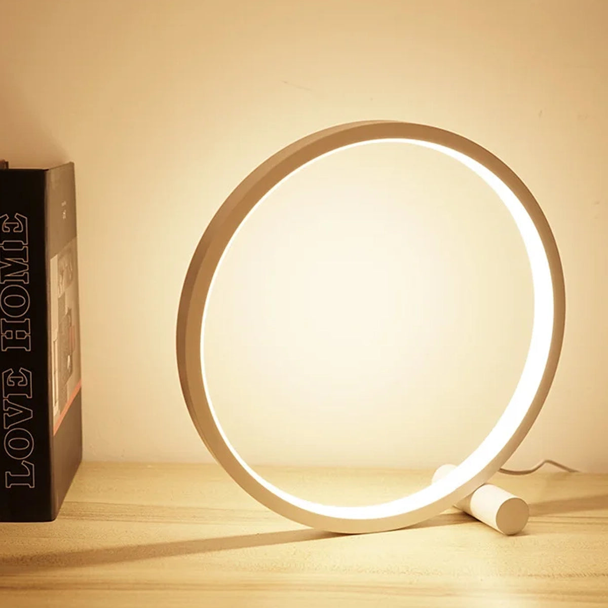 Luminária de mesa Circular LED
