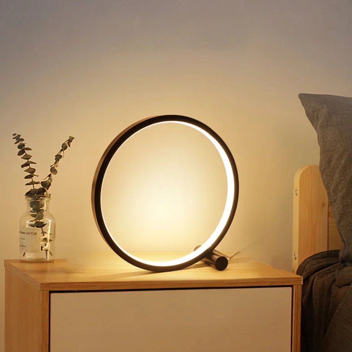 Luminária de mesa Circular LED