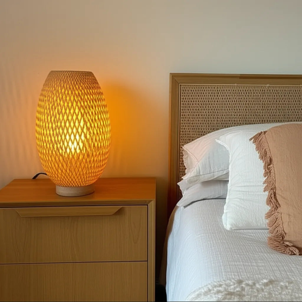 Luminária de mesa de Bambu Sumba