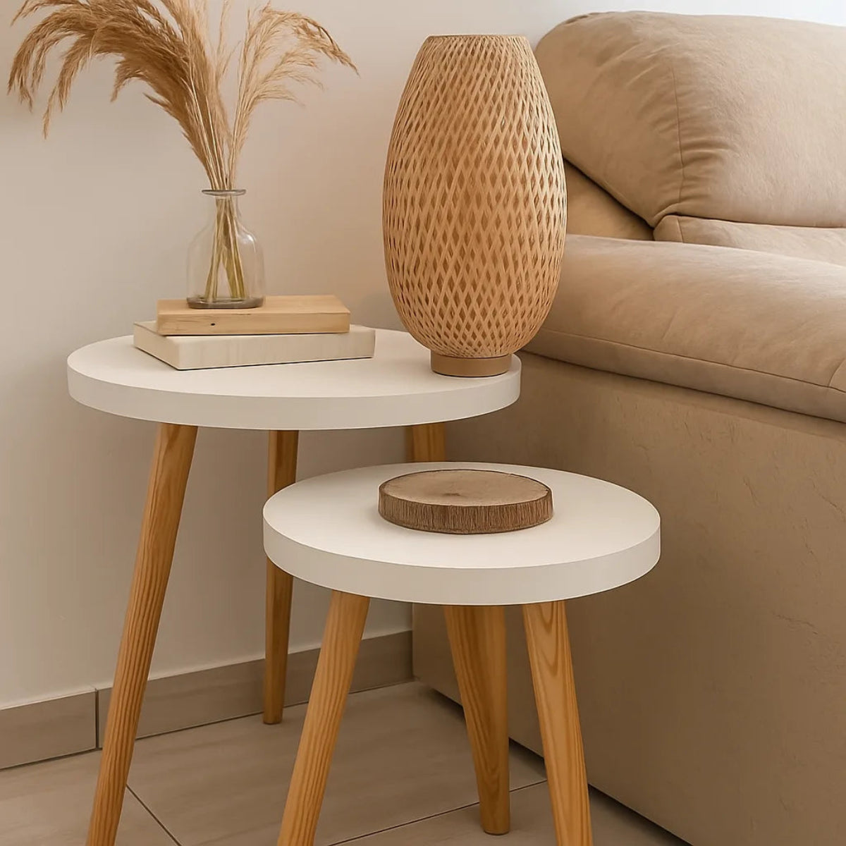 Luminária de mesa de Bambu Sumba