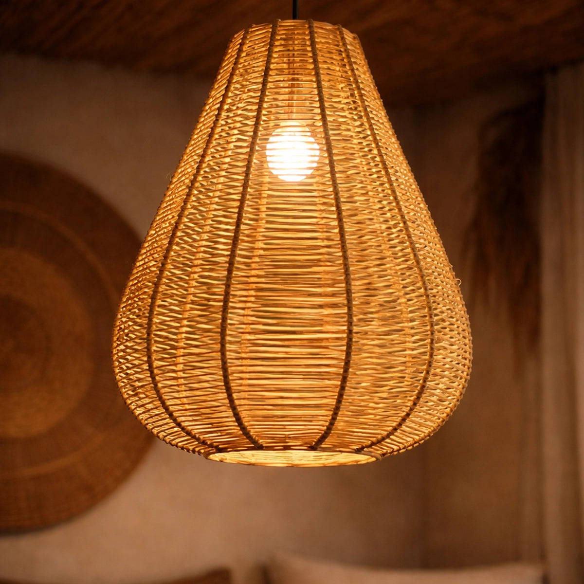 Luminária Pendente de Palha Huaca