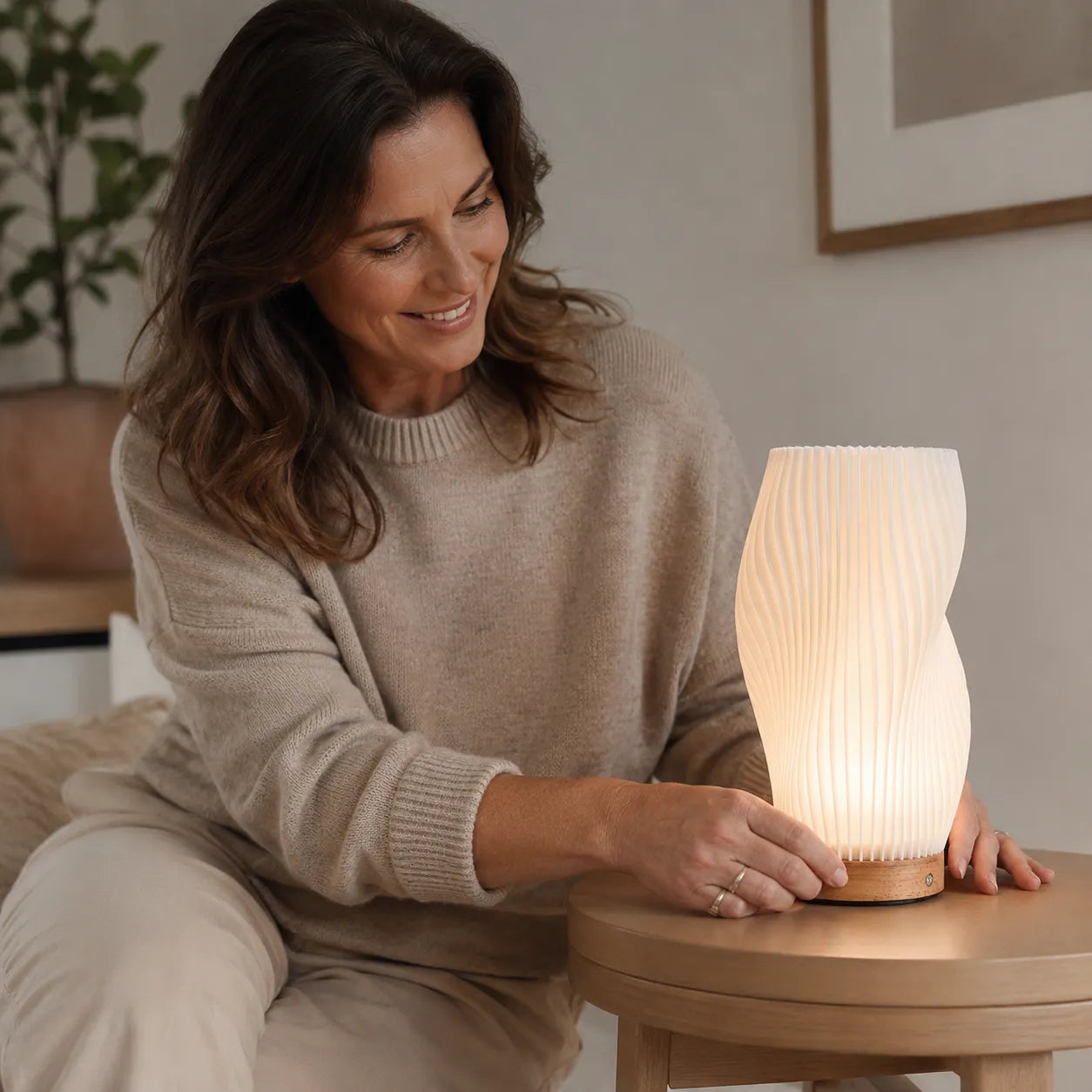 Luminária de Mesa em Estilo Nórdico Moderno